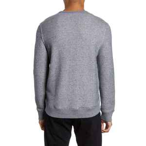 O cuello hombres sudadera 100% algodón polar material en blanco Jersey listo para imprimir bordado a granel suministro al por mayor - Product Image 2