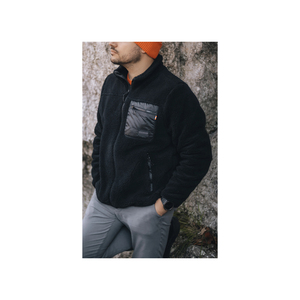Veste à capuche en polaire unisexe personnalisée mode hiver Streetwear chaud et épais en laine Sherpa sweats à capuche en fausse fourrure pour hommes - Product Image 1