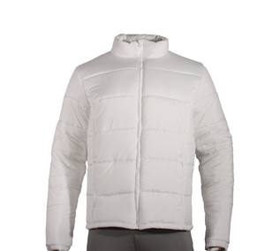 Chaqueta acolchada de invierno blanca con logotipo para mujer, abrigos reciclados, chaqueta de nieve para exteriores con relleno de burbujas de plumas de pato cálido - Product Image 6
