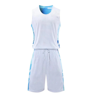 Uniforme de basket-ball pour hommes de haute qualité, léger, respirant, 100% polyester, logo personnalisé, nom de l'équipe imprimé, uniforme de basket-ball - Product Image 1