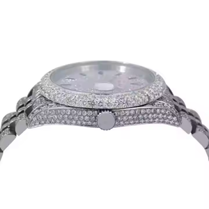 Customized Hip Hop VVS Moissanite <b>Watch</b> Luxury High Quality Diamond Fully <b>Iced</b> <b>Out</b> <b>Watches</b> for Mens Jewelry Supplier From India - Product Image 3