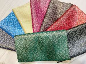 Luxe 100% soie Jamawar Resham brocart tissu pour élégant décor à la maison motifs complexes pour Sherwanis Lehengas - Product Image 5