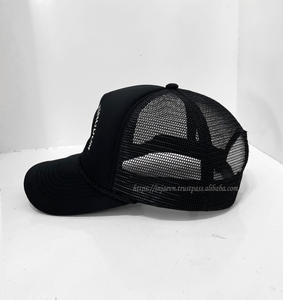 Estilo de moda y ropa de calle deportiva para adultos, diseño ajustable y gorra de camionero de espuma de malla fresca negra de color, hecha en la fábrica de Vietnam - Product Image 2