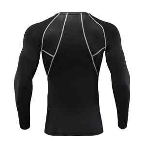 Wholesale Custom Soft Crewneck Long Sleeve Lightweight Breathable <b>Compression</b> <b>Shirt</b> <b>Men</b> Quick Dry Skinny Fit Gym <b>Shirt</b> - Product Image 2