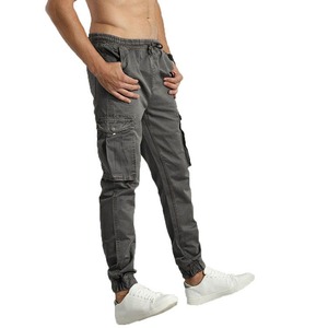 Pantalones de chándal de algodón de cintura alta para hombre con estampado gráfico personalizado Joggers holgados con bolsillos Cargo Streetwear estilo Hip Hop - Product Image 3