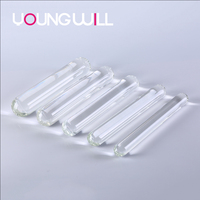 Vibrateur pénien en verre transparent super grand, bâton de masturbation en cristal simple, haute sensualité pour le point G féminin