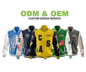 Vente en gros directe d'usine Veste universitaire Letterman Veste universitaire en laine de baseball Veste universitaire personnalisée décontractée avec broderie en chenille - Product Image 4