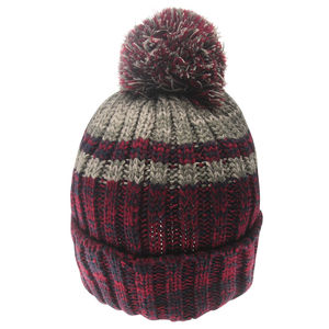 Gorro de mezcla de lana con personajes y logotipo personalizado para hombres y mujeres, gorros de invierno/gorros lisos de Color sólido Unisex personalizados a la venta - Product Image 3