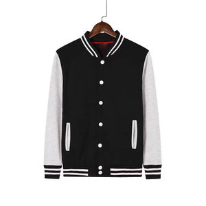 แจ็คเก็ตเบสบอลแบบบางสำหรับผู้ชาย ผลิตตามสั่ง (OEM) ผ้าโพลีเอสเตอร์/คอตตอน ลายปักแบบวาร์ซิตี้ สำหรับฤดูหนาว เป็นมิตรกับสิ่งแวดล้อม ระบายอากาศได้ดี - Product Image 6