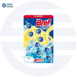 For Bref Toilet Block 4's Top Ocean & Lemon Power Aktiv Classic Henkel Products