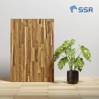 Plan de travail en bois d'acacia SSR VINA - Plan de travail en bois d'acacia avec joint en doigtier - Bord collé - Plan de travail en bois d'acacia