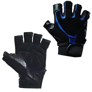 Gants de gymnastique en cuir personnalisés OEM de haute qualité avec logo personnalisé Prix raisonnable pour les sports et le cyclisme Gants de fitness - Product Image 5