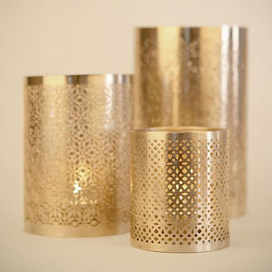 Hot Sale New Arrival Vintage Gold-Finished Metal <b>Candle</b> <b>Holder</b> with Attractive Design Quality Lighting Deco for Votive <b>Candles</b> - Product Image 1