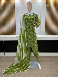 ชุดเดรสสำหรับใส่ไปงานปาร์ตี้ดีไซน์ใหม่ชุดเดรสพร้อมลายดอก dhoti salwar - Product Image 2