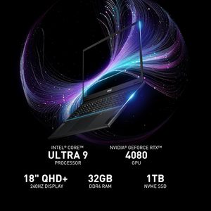Stealth 18 AI Studio 18 pulgadas compacto Intel Ultrra 9 RTX 4080 32GB 240Hz QHD + 1TB SSD Coolerr Boost 5 18 pulgadas portátil para juegos - Product Image 6