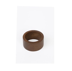 Ensemble d'anneaux de serviette en bois artisanal, bois foncé sculpté, décoration de table, accessoires de salle à manger rustiques pour la maison, l'hôtel et les restaurants - Product Image 6