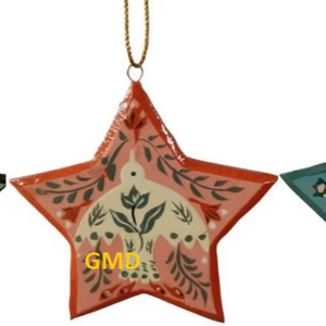 8 cm Paper Mache Christmas <b>Tree</b> Ornaments Festive <b>Tree</b> Decoration - Product Image 1