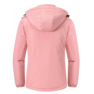 Veste de ski à capuche Softshell imperméable pour femmes pourrait veste imperméable de neige en laine personnalisable - Product Image 2