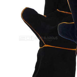 Gants de soudage TIG en cuir à long manche résistants à la chaleur pour les soudeurs, fabriqués au Pakistan - Product Image 4