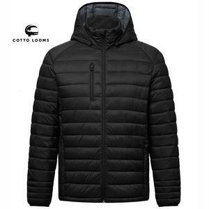 OEM personalizado de moda con capucha cálida chaqueta puffer moda recortada ligera para hombre Premium 2025 nueva demanda de ropa de invierno - Product Image 1