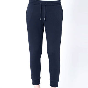 Venta caliente de los hombres de moda Slim Fit Joggers cómodos pantalones de chándal casuales tela de lona antiarrugas liso teñido recto - Product Image 1