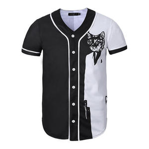 2025 fabricación personalizada botón completo estilo Vintage hombres pulóver béisbol Jersey camiseta para mujeres liso - Product Image 1