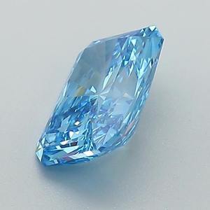 Diamante Cultivado en Laboratorio, Corte Radiante, 2.08 Quilates, Azul Intenso, VVS2 - Product Image 2