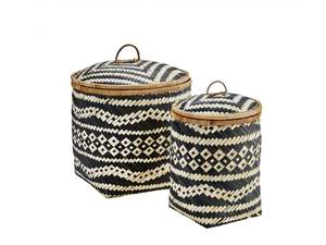 Panier de rangement pliable en bambou tressé à la main, écologique, design flexible, taille personnalisée, décoration intérieure, fabriqué au Vietnam - Product Image 2