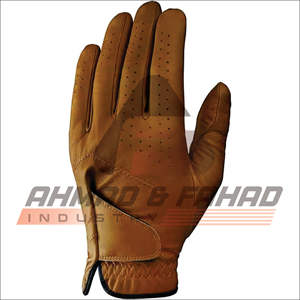 ถุงมือกอล์ฟสีและโลโก้ตามสั่งมาใหม่ถุงมือหนัง cabretta ถุงมือกอล์ฟโดย Ahmad & Fahad Industry - Product Image 1