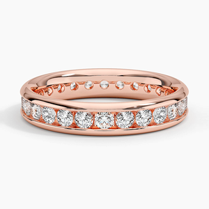 Elegant <b>925</b> <b>Silver</b> Women's Round Lab Grown Eternity <b>Ring</b> Luxury Classic Wedding Band with Channel Setting for Engagement <b>Rings</b> - Product Image 5