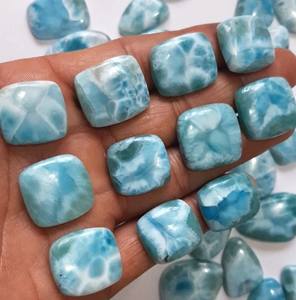 Cabochon en vrac lisse de pierre précieuse de malachite naturelle de haute qualité 16x18mm de haute qualité avec la forme de mélange pour le fournisseur en gros - Product Image 2