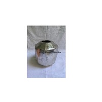 Gaya antik menarik logam dekoratif tanaman bunga dan pot buatan tangan meja vas bentuk penanam stiker Enamel diaplikasikan