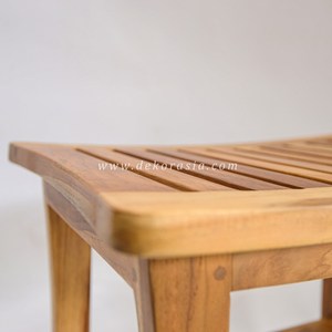 Repose-pieds rectangulaire en bois moderne pour la maison Tabouret de rangement élégant avec appel décoratif pour les meubles de salle de bain du salon - Product Image 4