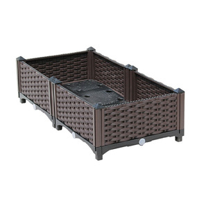 Pot <span class=keywords><strong>de</strong></span> fleurs décoratif d'extérieur <span class=keywords><strong>lit</strong></span> <span class=keywords><strong>de</strong></span> <span class=keywords><strong>jardin</strong></span> surélevé boîte <span class=keywords><strong>de</strong></span> jardinière verte, <span class=keywords><strong>lit</strong></span> <span class=keywords><strong>de</strong></span> <span class=keywords><strong>jardin</strong></span> surélevé ovale 8x2x2ft, Maseteros Para Plantas - Product Image 1