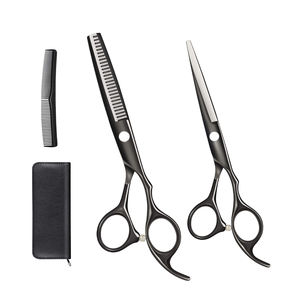 Tijeras Profesionales para Cortar el Cabello, Tijeras de Entresacar Afiladas con Filo de Navaja de Acero Inoxidable Japonés, 28 Suministros para Salón de Belleza - Product Image 3