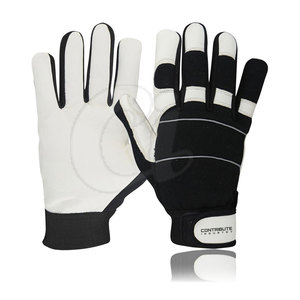 Gants d'assemblage personnalisés de couleur unie - Vente en gros, meilleure qualité, durables, antidérapants, résistants à la chaleur, en cuir/spandex/polyester - Product Image 1
