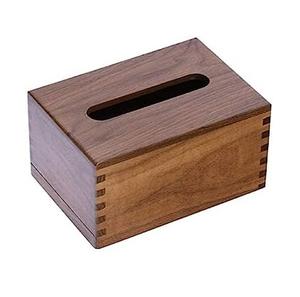 Boîte de porte-mouchoirs rectangulaire en bois Vente chaude en bois Nouveau design et décoration de table et accessoires à bas prix - Product Image 2