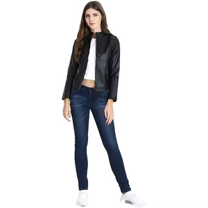 Veste en cuir véritable pour femmes Confort toute la journée et style pour le travail et les week-ends Look raffiné avec matériau de remplissage en coton - Product Image 2