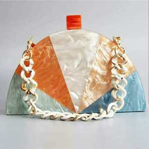 Pochette artisanale indienne multicolore en résine personnalisée pour femmes - Product Image 1