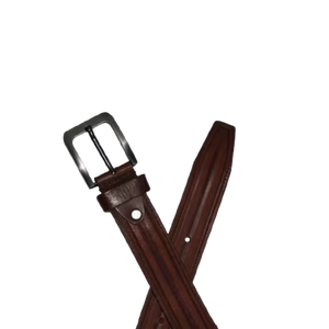 Wholesale Premium Cow Hide Genuine Leather Belt Casual Style with Customizable <b>Stitching</b> & Alloy for Buckle - Product Image 1