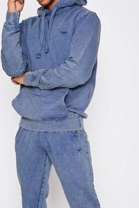 Survêtement en coton épais de haute qualité lavé à l'acide Streetwear Drop Shoulder Hoodie Joggers Set Survêtements durables pour les femmes - Product Image 3