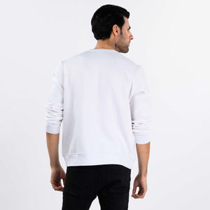 Sudadera con Capucha Personalizada al por Mayor para Hombre, Color Sólido, 100% Algodón, Sudadera con Cuello Redondo, Sudadera con Capucha Estampada - Product Image 3