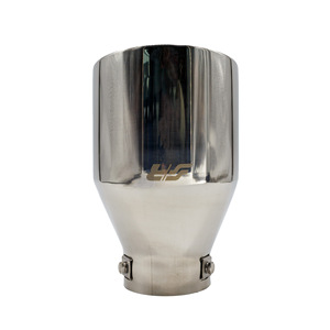 Terminale rotondo da 76 mm inclinato in acciaio inossidabile - Product Image 3