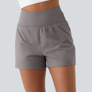 Ropa de moda Pantalones cortos cómodos para mujer a bajo precio Pantalones cortos de mujer de color sólido Pantalones cortos de mujer personalizados - Product Image 4