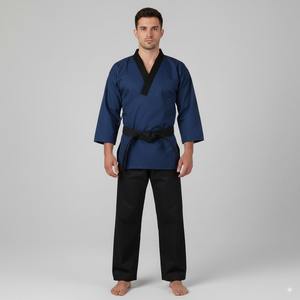 Uniformes de Jiu Jitsu Personalizados 2025, Elegantes, Transpirables, Sostenibles, de Secado Rápido, de Poliéster y Algodón, Top de Artes Marciales, Servicio OEM - Product Image 3