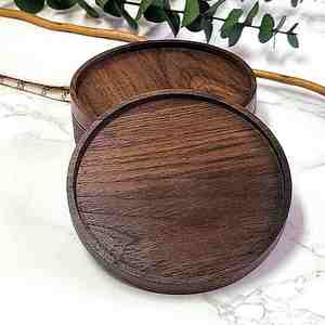 Alta demanda con precio razonable Posavasos hecho a mano a granel Madera de mango de nogal Diseño personalizado Hecho a medida con calidad de exportación - Product Image 2