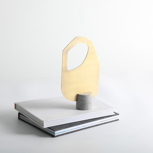 New Stainless Steel Gold Grey Iron Sculpture Table Top Decor <b>Accessories</b> Home Office <b>Desk</b> Decoration Hotel Room Restaurant - Product Image 2