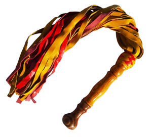 Látigo de Cuero HMB-524B para BDSM con Mango de Madera para Montar a Caballo, Látigos para Azotes - Product Image 2