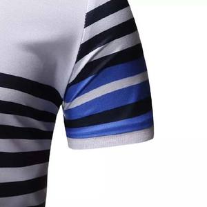 T-shirts polo haute qualité avec logo personnalisé pour homme, meilleure vente, jersey de coton grande taille à rayures bon prix - Product Image 5