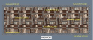 Tela de gasa suave de diseño tradicional indio múltiple verde/Georgette Dupatta para niñas tela de vestido ecológica orgánica - Product Image 2